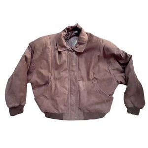 Vintage ADVENTURE BOUND by Wilsons Thinsulate LEATHER BOMBER JACKET Woman's L